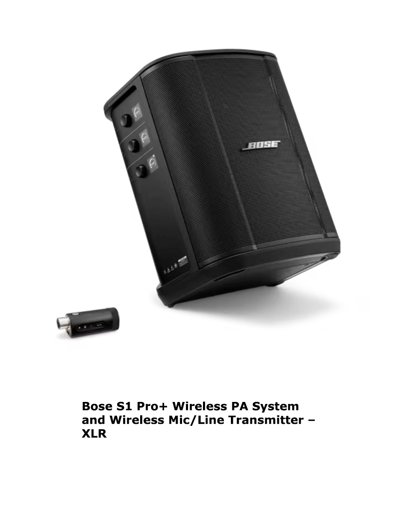 BOSE-PRO-PLUS-XLR