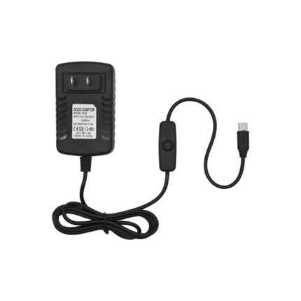 Type-C 5V/3A Power Adapter with Switch