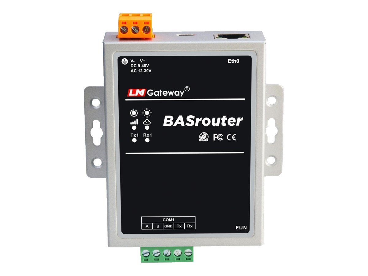 BACnet Router: BACnet MS/TP to BACnet/IP (BBMD, up to 32 devices)