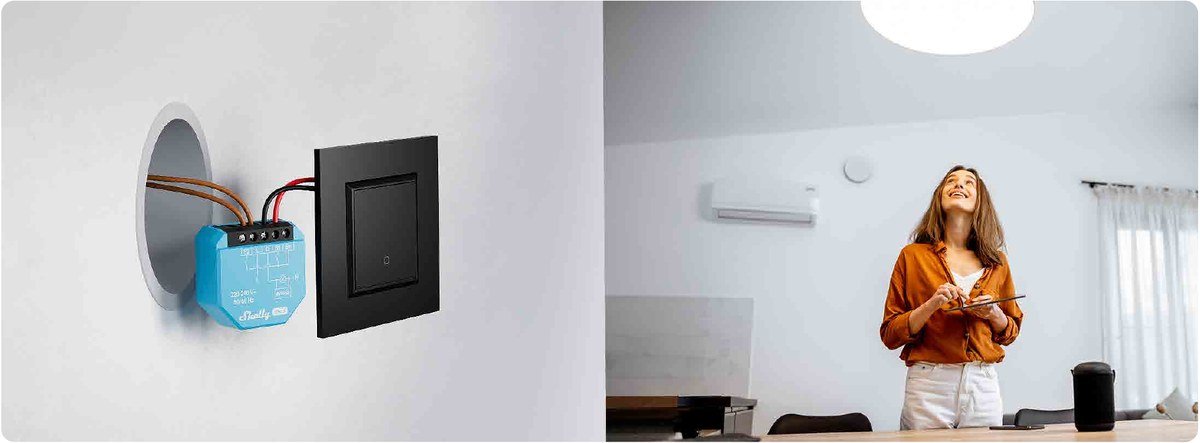 Dimmer behind a wall switch