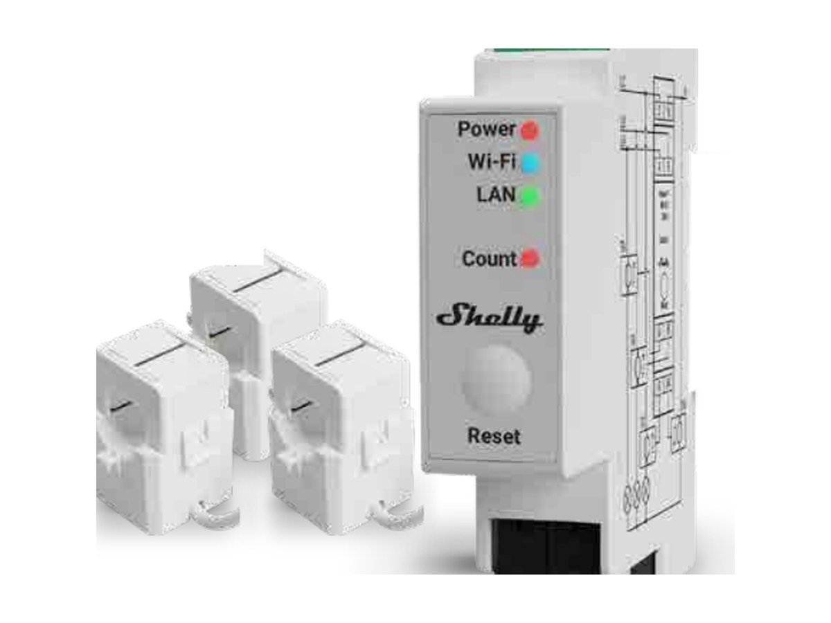 3-phase 120 A DIN-rail meter
