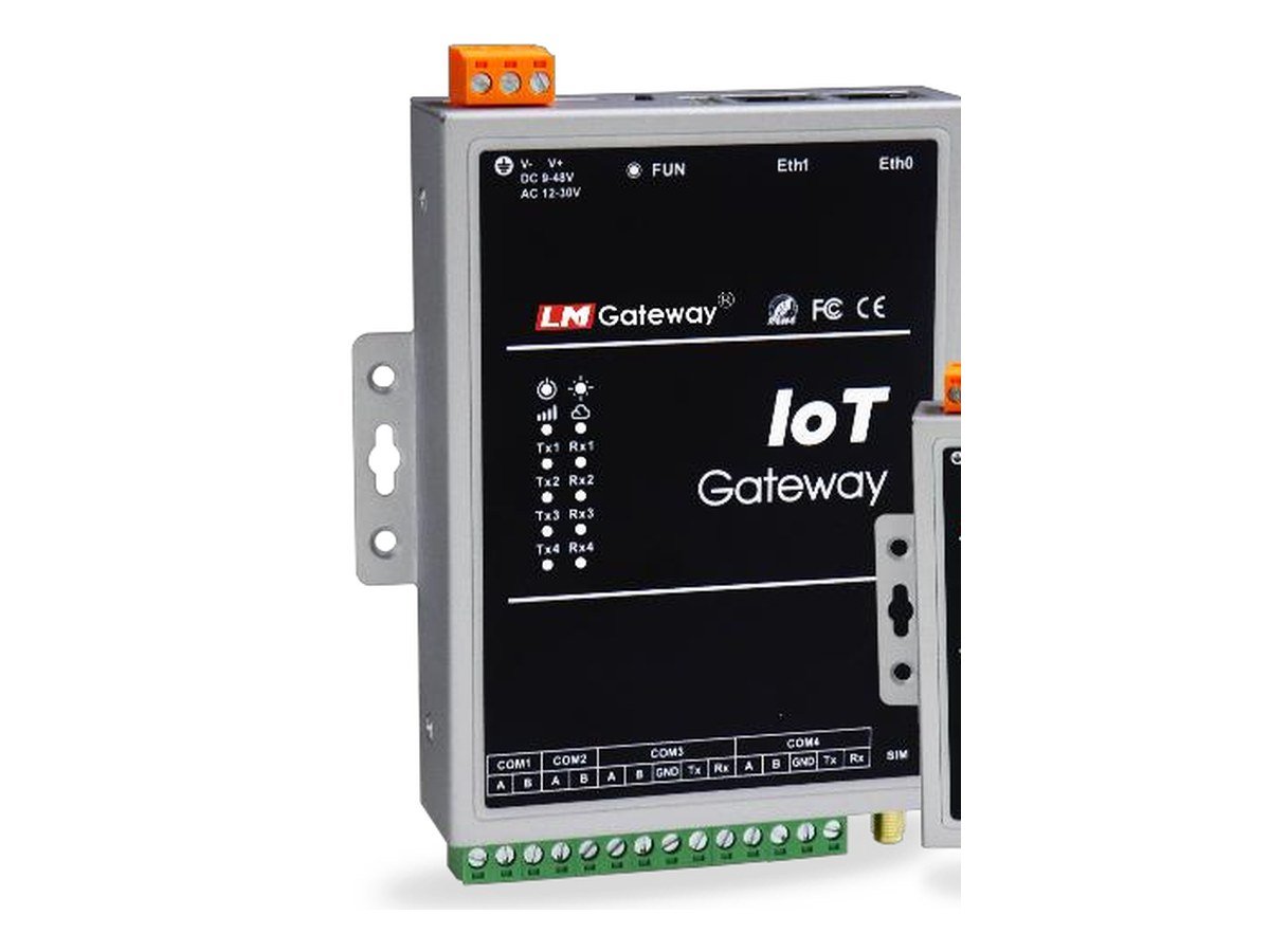 IoT Gateway with WebSCADA (4 x RS485, up to 10,000 Data Points, 4G or 5G)