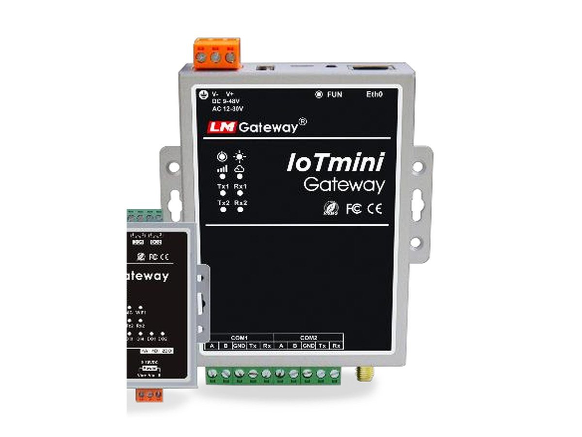 IoTmini Compact Industrial IoT Gateway (RS485, Modbus, MQTT, 4G)