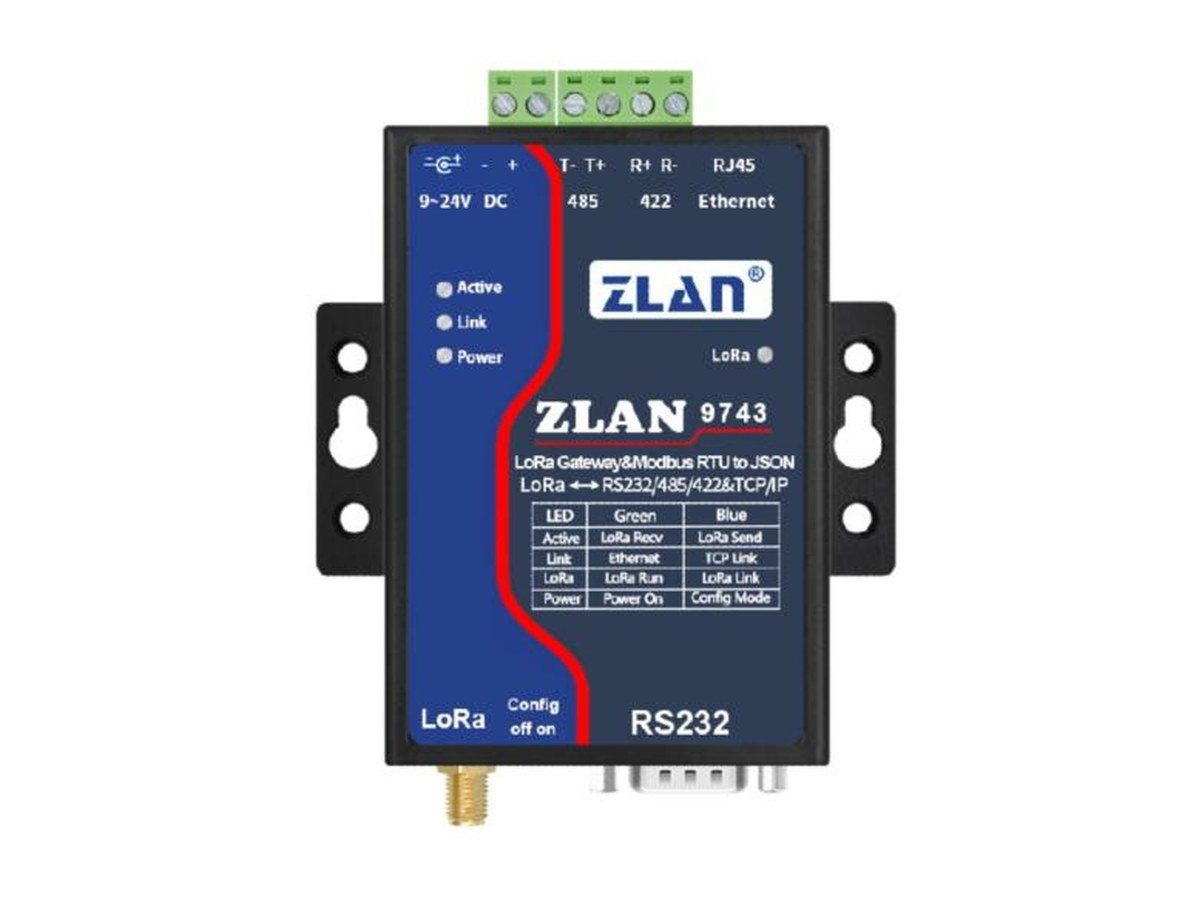 LoRa and Zigbee Wireless Serial Modems (8 km LoRa, 2 km Zigbee, RS232, RS485, TCP/IP)