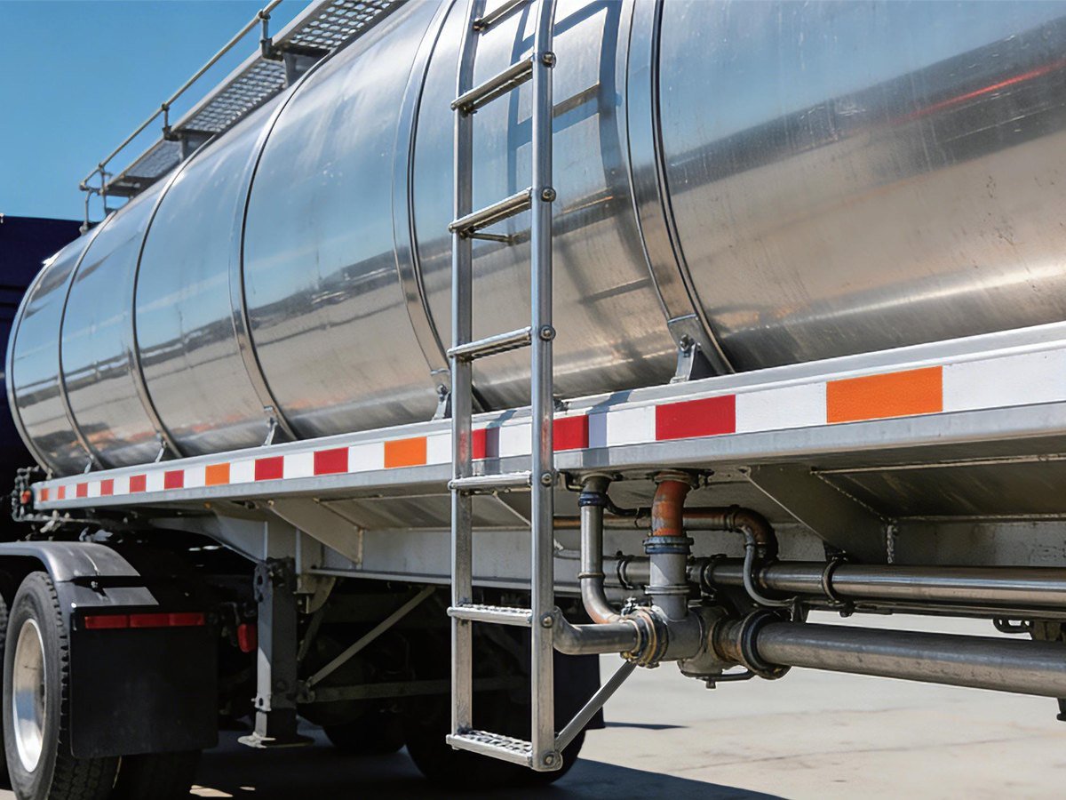 Fuel tanker with level sensing