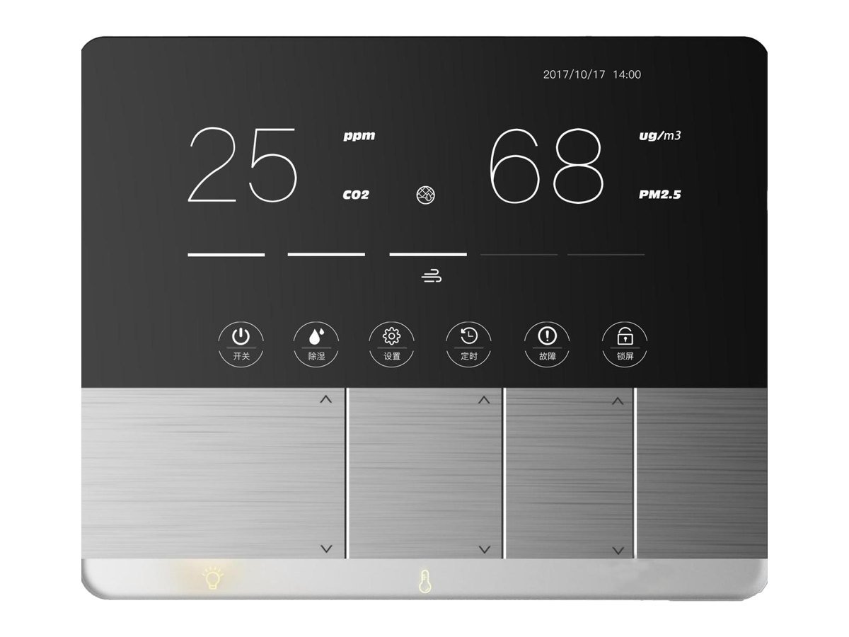 Wall panel switch with presence wake-up