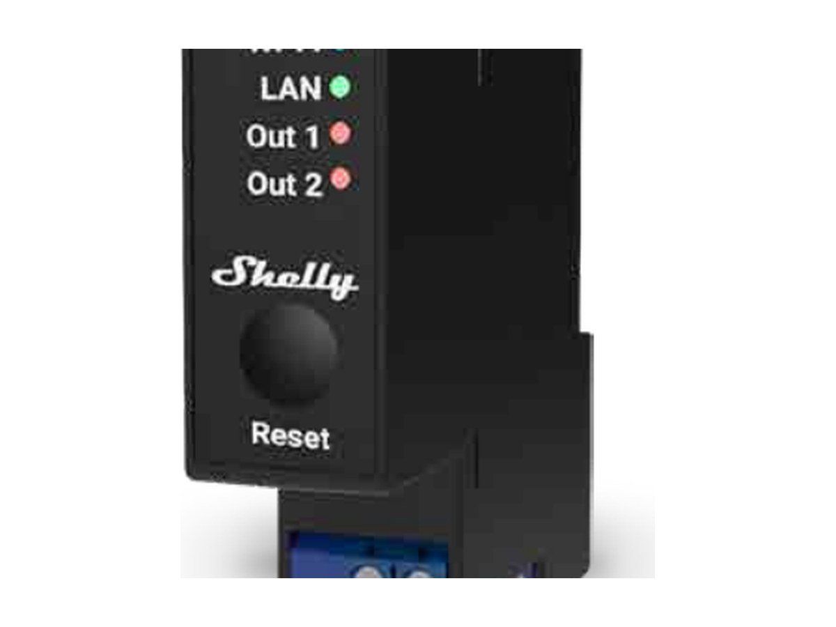 DIN-rail 2 channel relay with metering