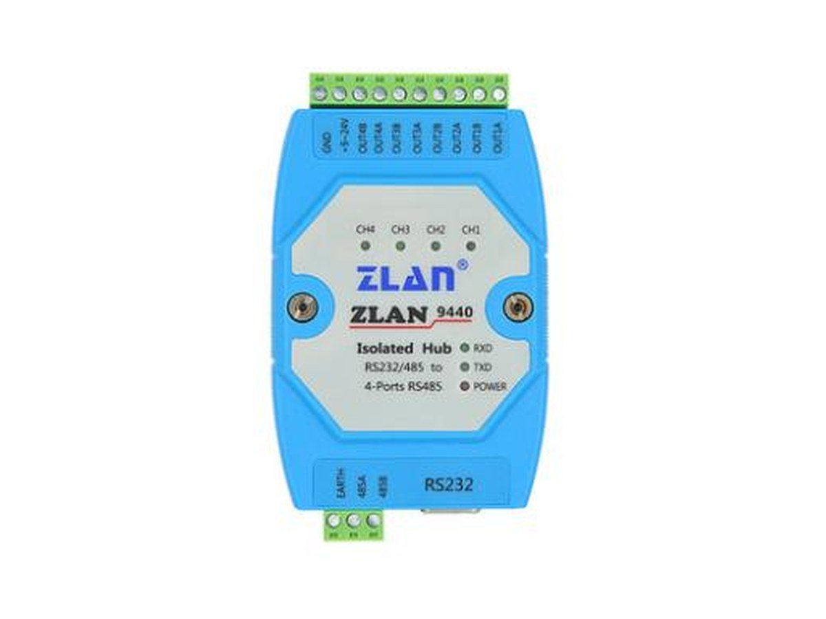 RS485 Hubs, Isolators and RS232 to RS485 Converters (4/8 Port, Optical Isolation, 460800 bps)