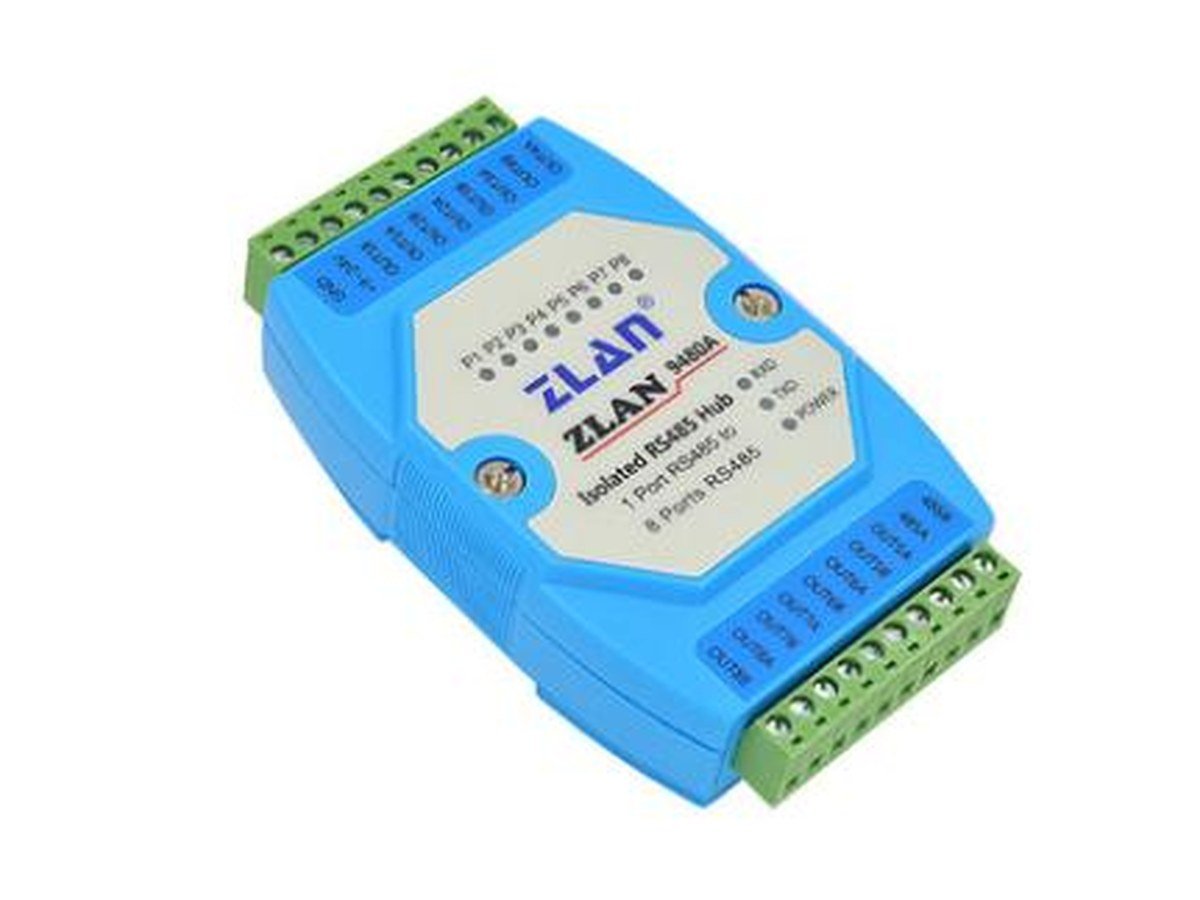 8-port isolated RS485 hub