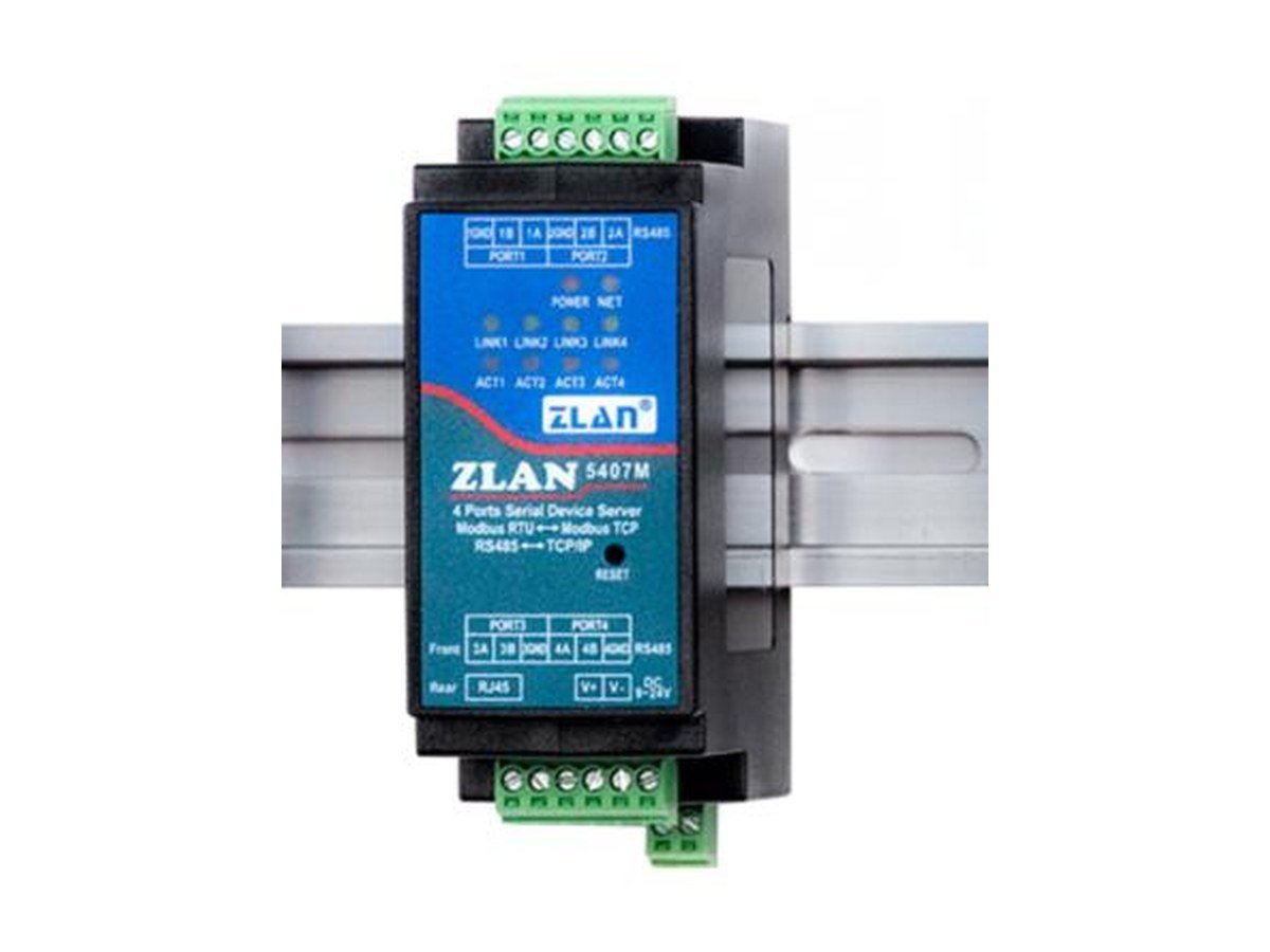 2-port rail serial server