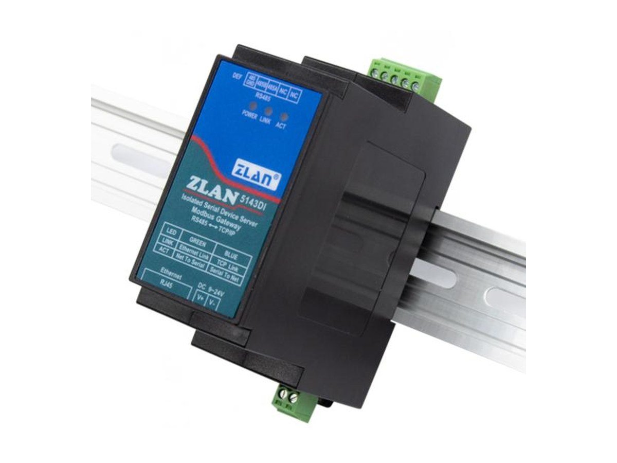 4-port rail serial server
