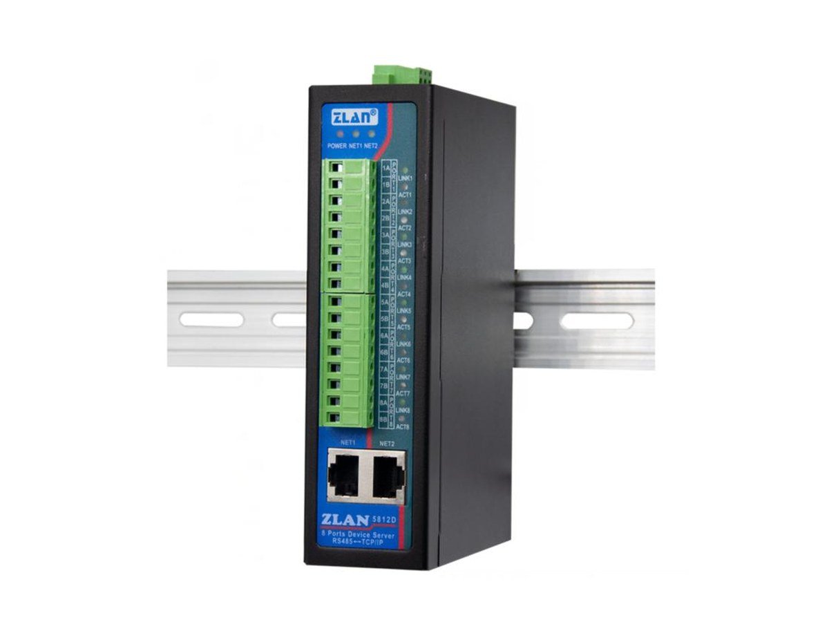 8-port metal case serial server