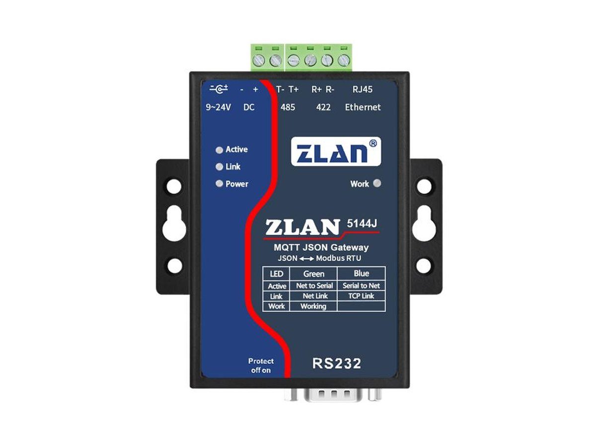 MQTT and JSON gateway serial server