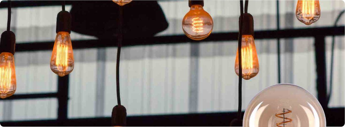 Vintage smart bulbs in use