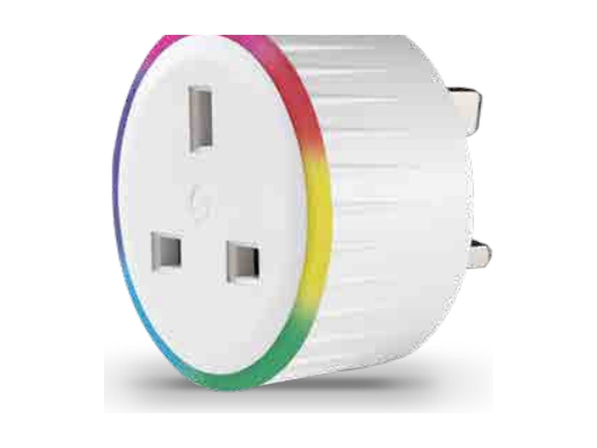 UK smart plug with LED ring