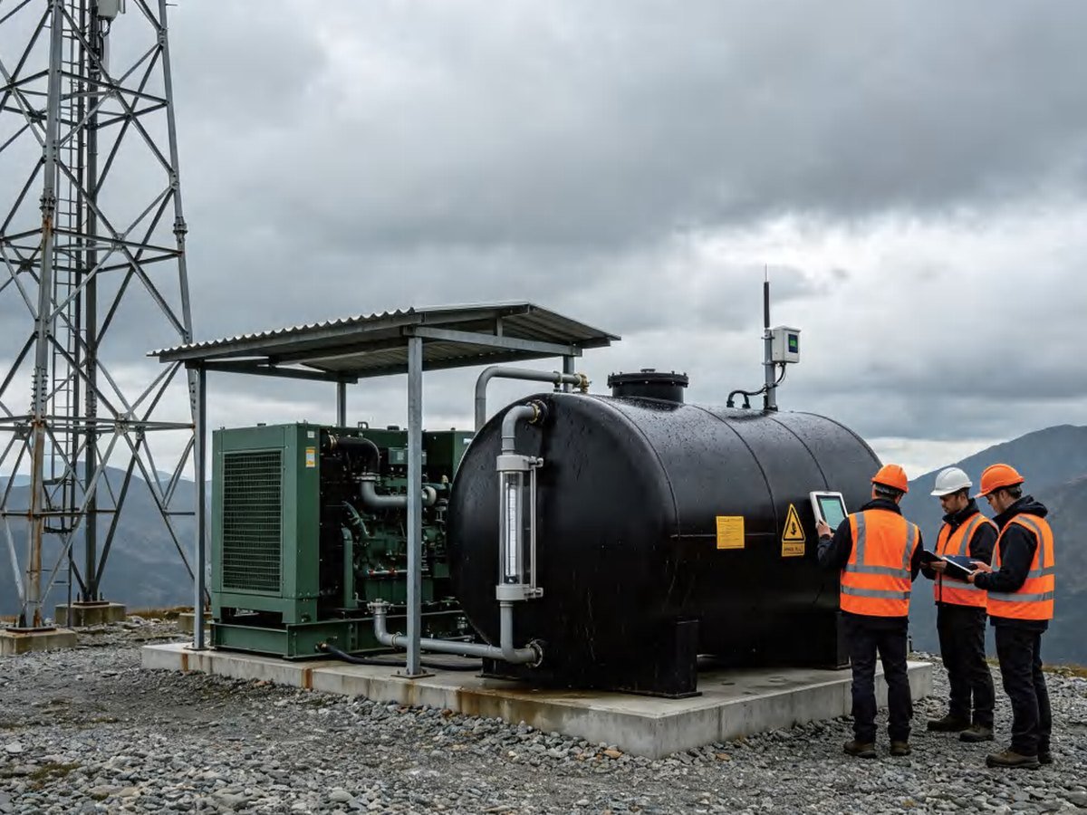 Fuel tank at a telecom site